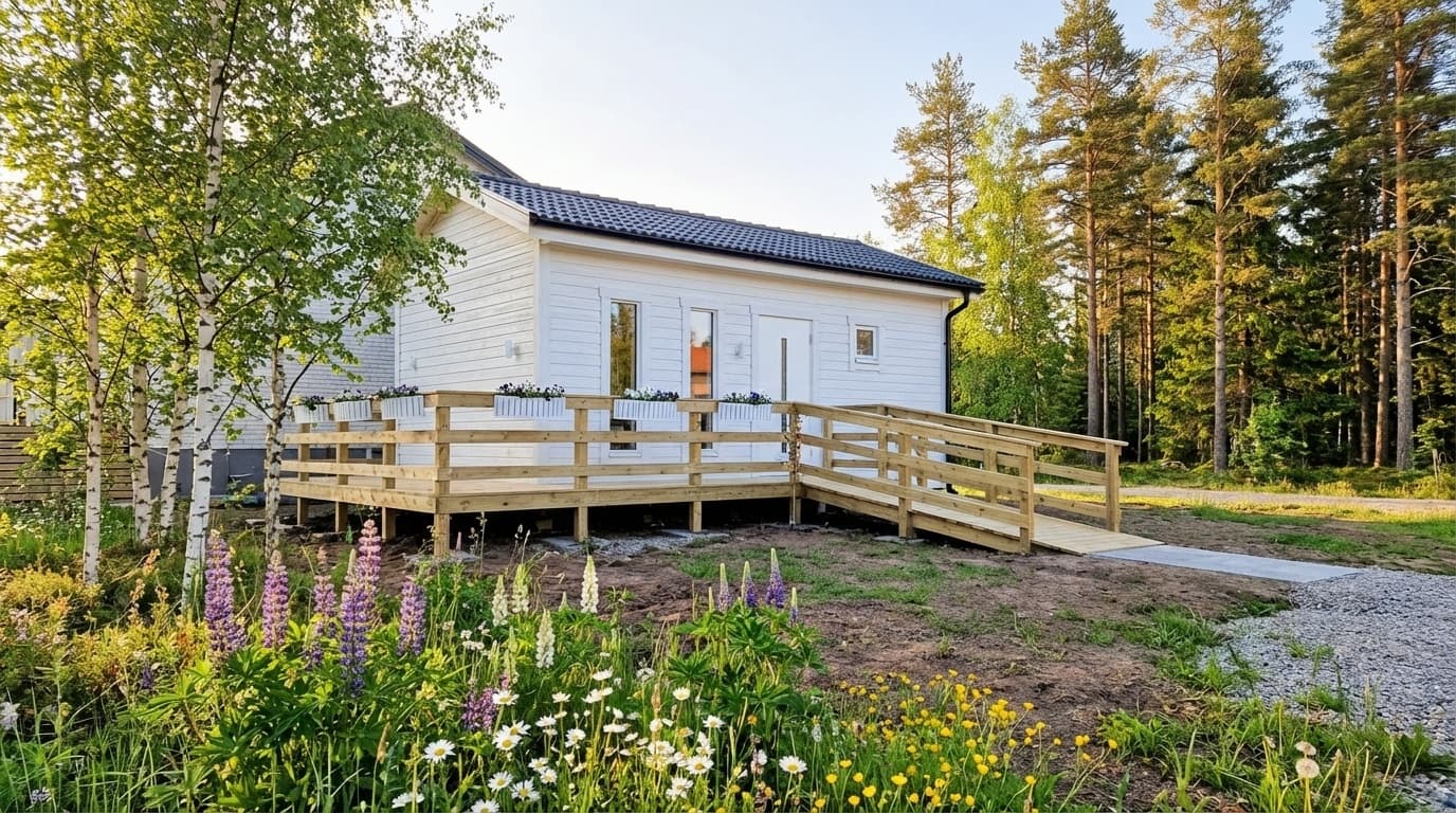 Exteriörbild av Hos Anna Kumpumäkis salong i Södra Vi